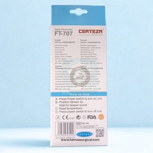 Certeza FT 707 Digital Thermometer
