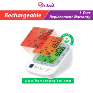 orbit rechargeable blood pressure monitor