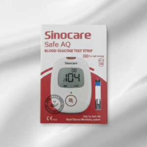 Sinocare Safe AQ Glucometer Test Strips for UG & Safe AQ Meters – 50 Test Strips