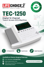 LifeChoice TEC-1250 Digital 12-Channel Touch Screen ECG Machine - Image 3
