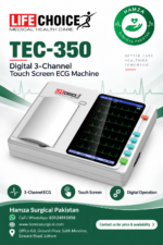 LifeChoice TEC-350 Digital 3-Channel Touch Screen ECG Machine - Image 2