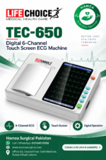LifeChoice TEC-650 Digital 6-Channel Touch Screen ECG Machine - Image 2