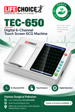 LifeChoice TEC-650 Digital 6-Channel Touch Screen ECG Machine