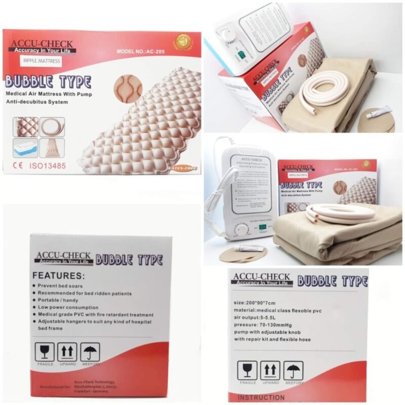Accu-Check AC-205 Medical Bubble Air Mattress With Pump