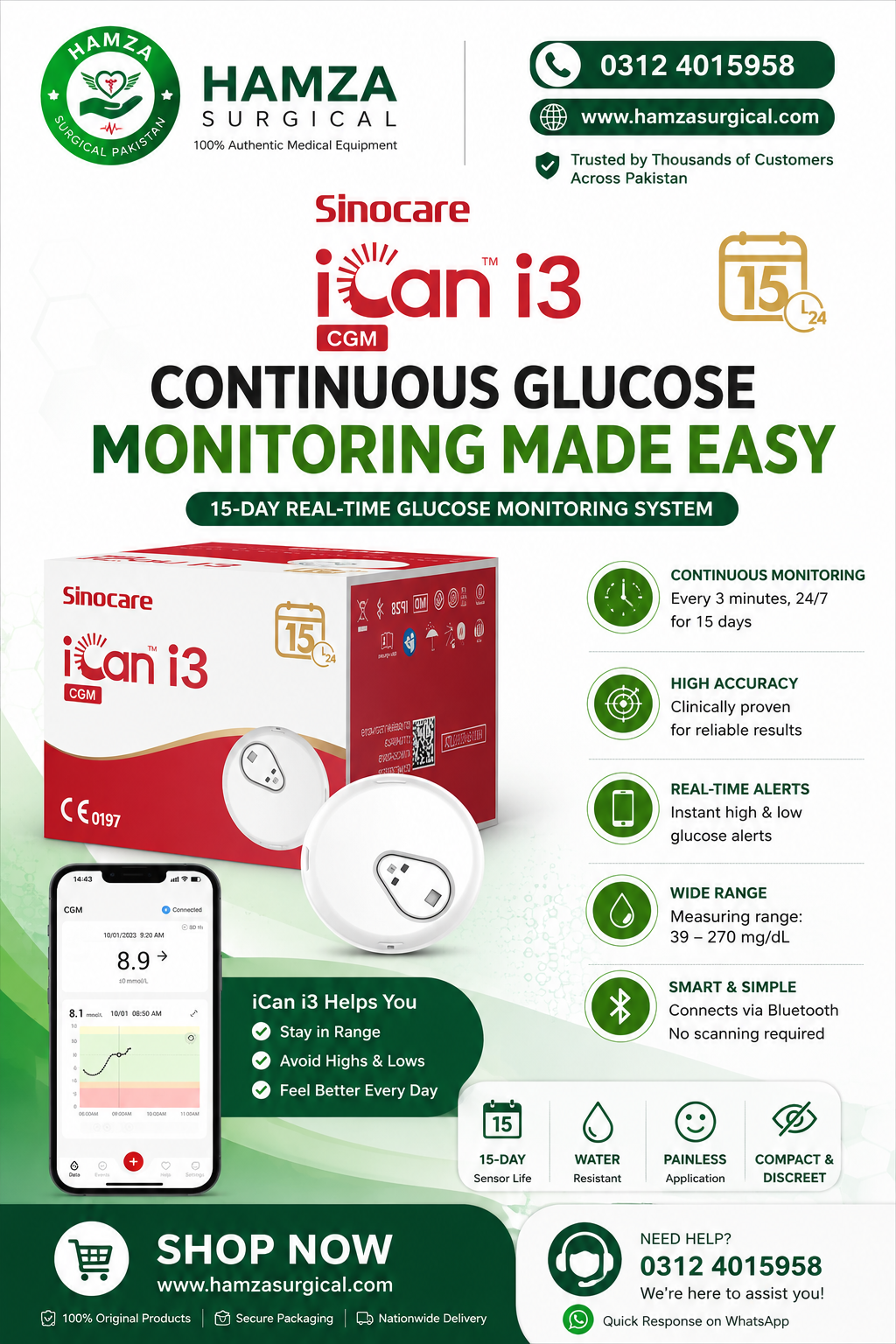 Sinocare iCan i3 CGM