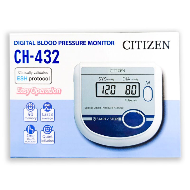 Citizen CH-432 – Upper Arm Digital Blood Pressure Monitor