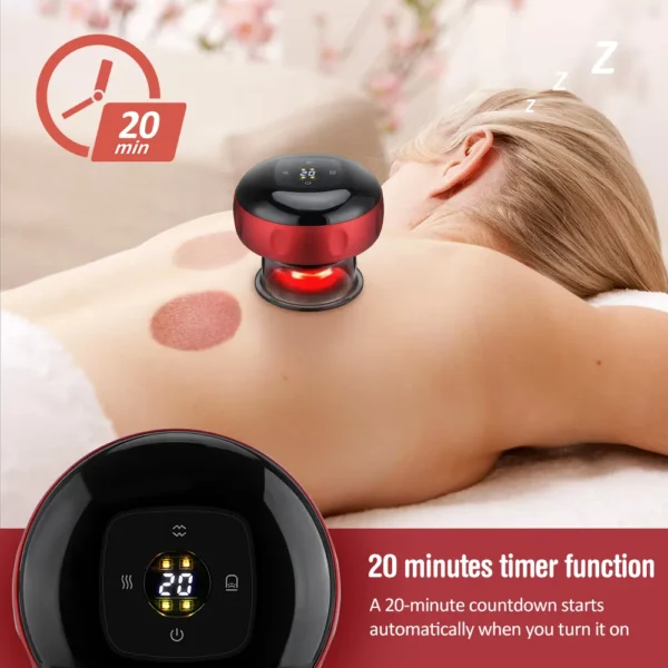 Smart Electric Cupping Therapy Device with Infrared Heat & Vacuum