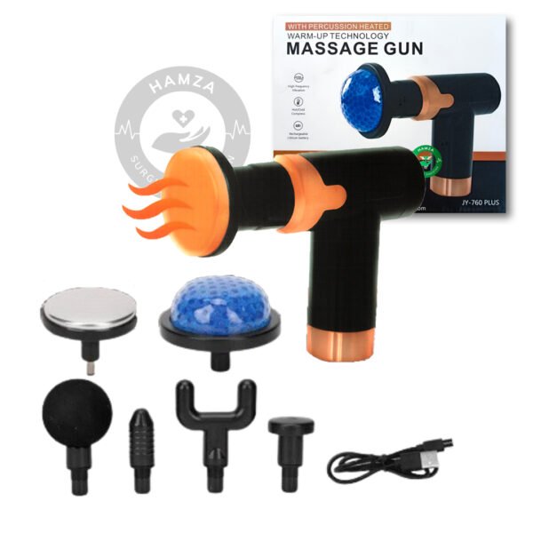 Blueidea JY-760 Plus Massager Gun with Hot and Cold Interchangeable Attachments