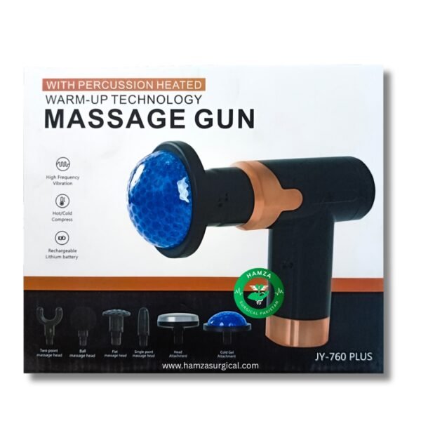 Blueidea JY-760 Plus Massager Gun with Hot and Cold Interchangeable Attachments