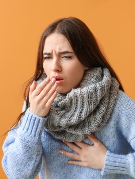 girl with cough