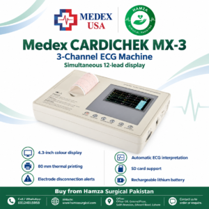 MEDEX USA CARDICHEK MX-3 3-Channel ECG