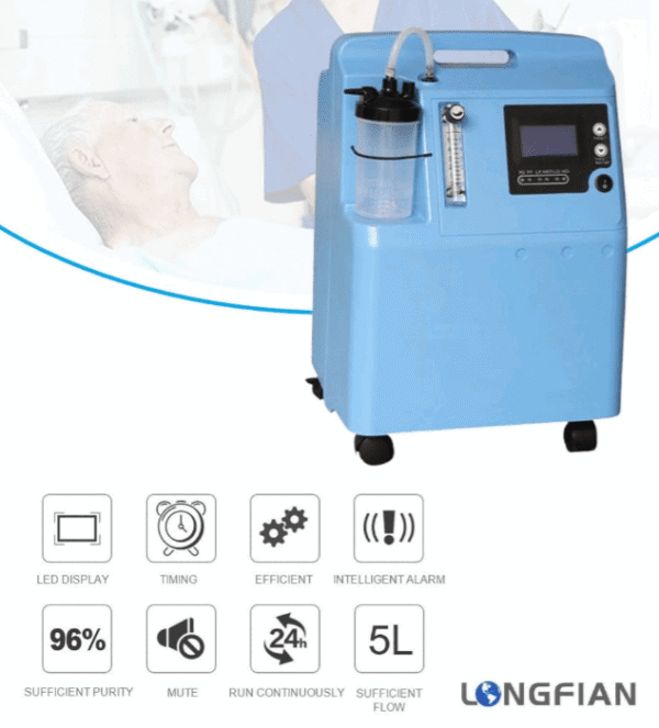 Longfian JAY-5AW SpO2 5L Oxygen Concentrator