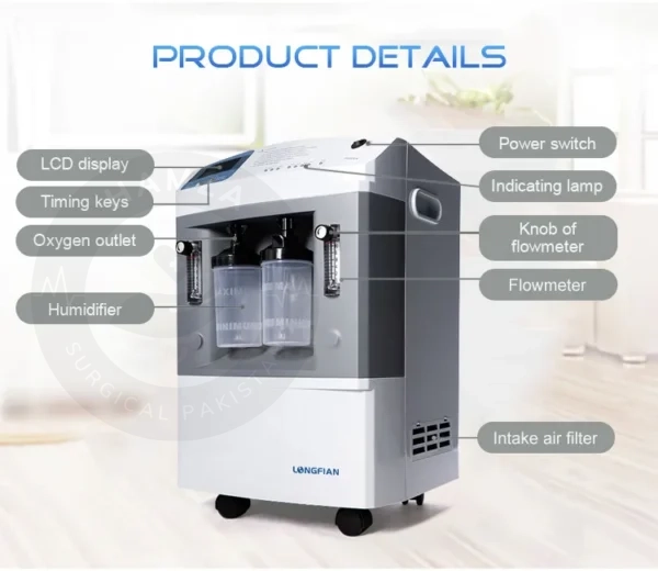 Longfian JAY-10 10-Liter Oxygen Concentrator