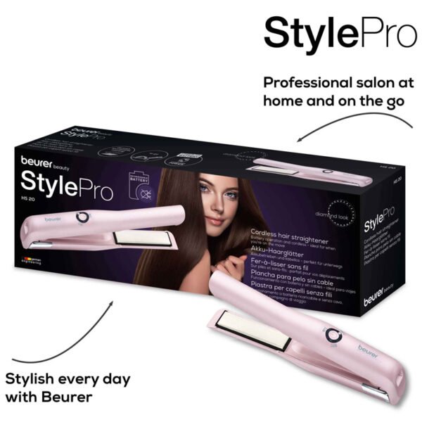 Beurer HS-20 Style Pro Cordless Hair Straightener