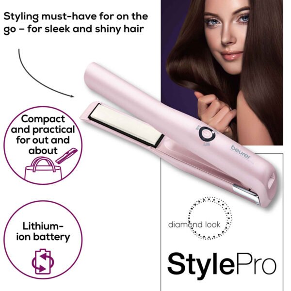 Beurer HS-20 Style Pro Cordless Hair Straightener