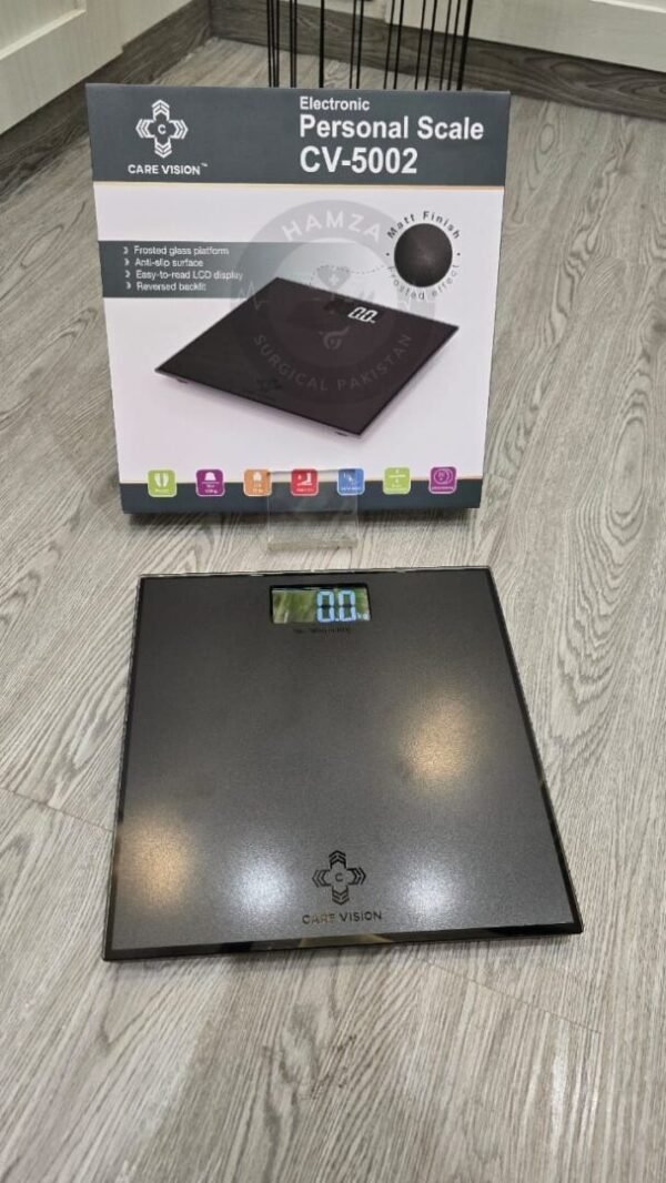 Care Vision CV-5002 Matt-Finish Forested Digital Weight Scale
