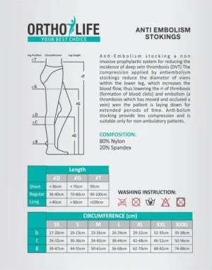 Ortholife Anti Embolism Stockings