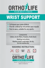 Ortholife Wrist Support (Pair) - Image 3