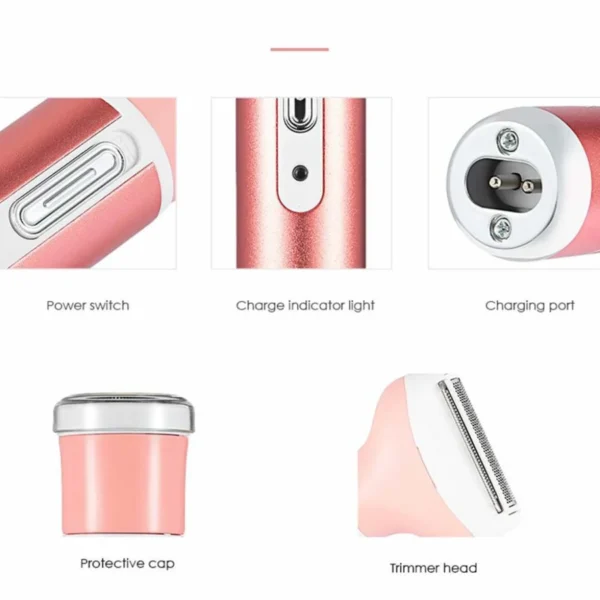 Kemei KM-6637 4 in 1 Ladies Hair Trimmer