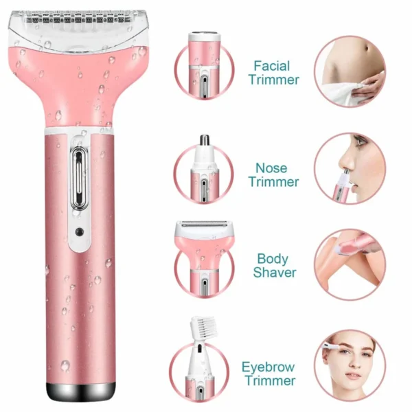 Kemei KM-6637 4 in 1 Ladies Hair Trimmer