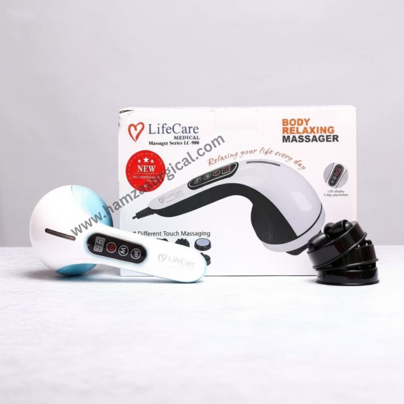 Life Care Body Relaxing Wired Massager LC-900 With 4 Heads