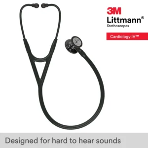 3M™ Littmann® Cardiology IV 6232 – High Polish Smoke Chestpiece, Black Tube, Black Stem and Headset