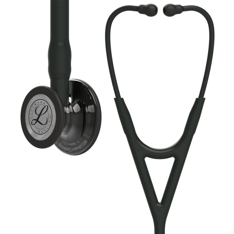 3M™ Littmann® Cardiology IV 6232 – High Polish Smoke Chestpiece, Black Tube, Black Stem and Headset