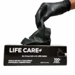 LifeCare Nitrile Disposable Gloves Black Color – 100 pcs - Image 4
