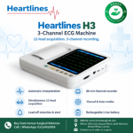 Heartlines H3 3-Channel ECG Machine - Image 3