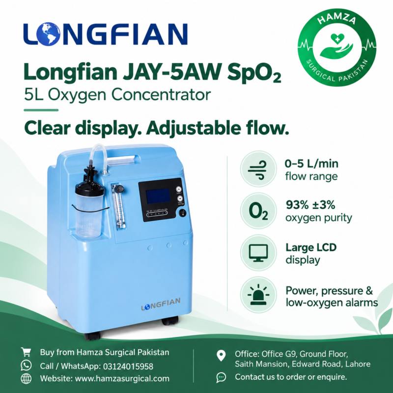 Longfian JAY-5AW SpO2 5L Oxygen Concentrator