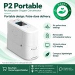 P2 Portable Rechargeable Oxygen Concentrator Machine - Image 6