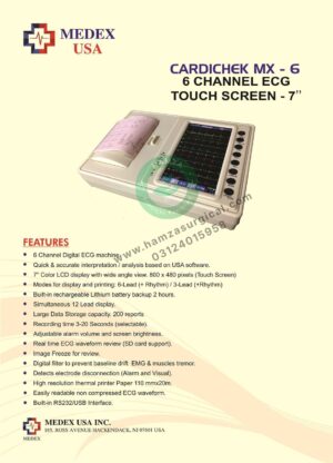 Medex CARDICHEK MX 6-Channel ECG Machine