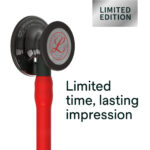 Littmann Cardiology IV Stethoscope, Red Smoke Heart, 6182 - Image 2