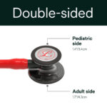 Littmann Cardiology IV Stethoscope, Red Smoke Heart, 6182 - Image 3