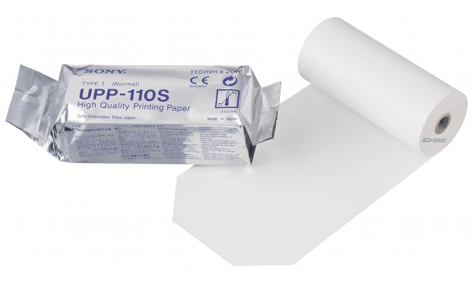 Sony UPP-110S standard ultrasound thermal printing roll 110mm x 20m