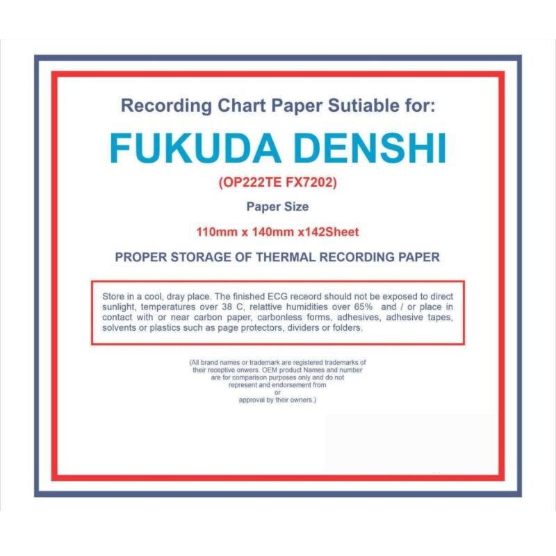 Fukuda Denshi OPT-222TE ECG Recording Paper