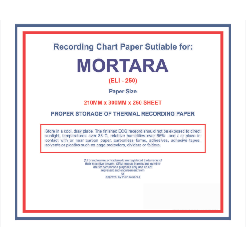 Mortara ELI 250 Z-Fold ECG Paper