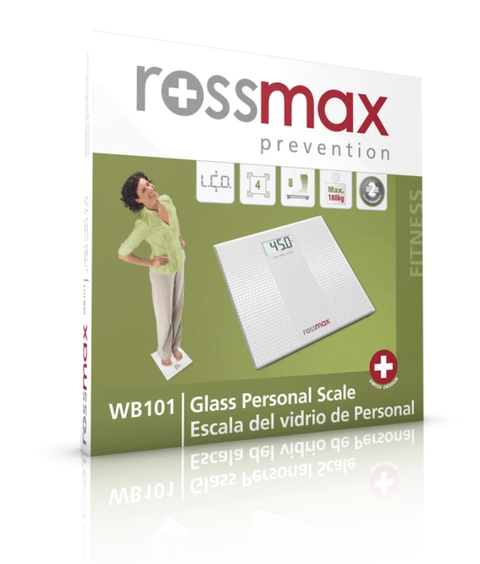 Rossmax WB101 Glass Personal Super Slim Electronic Scale