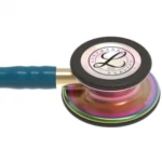 3M Littmann Classic III Stethoscope, 5807, Rainbow-Finish, CarribbeanBlue Tube, 27 in, 3 Each/Case - Image 5