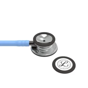 3M Littmann Classic III  5959 Stethoscope, Mirror Finish Chestpiece, CeilBlue Tube, Smoke Stem and Headset