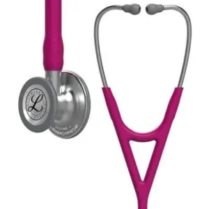 3M™ Littmann® Cardiology IV™ Stethoscope, 6158, Standard-Finish Chestpiece, Raspberry Tube, 27 in