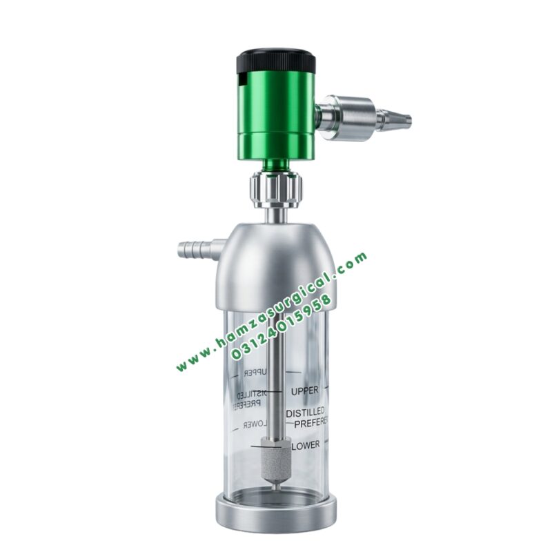 Pediatric Neonate Low-Flow Oxygen Flowmeter with Humidifier Bottle (0–4 LPM)
