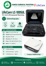 LifeCare LC-1005UL Echocardiography 15-inch Ultrasound Machine - Image 3