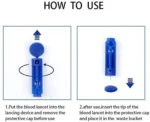 Lancets 100-Pieces Pins for Blood Glucose Meter - Image 2