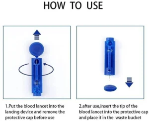 Lancets 100-Pieces Pins for Blood Glucose Meter