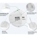 Original 3M™ 9501+ Particulate Respirator - KN95/P2, Earloop Face Mask - Image 4