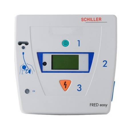SCHILLER FRED Easy Automated External Defibrillator (AED) with Biphasic Technology