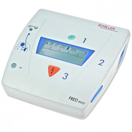 SCHILLER FRED Easy Automated External Defibrillator (AED) with Biphasic Technology