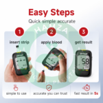 Certeza GL-110 Pro Glucometer with Bluetooth (Compatible with iCan App for iCan i6 Calibration) - Image 3